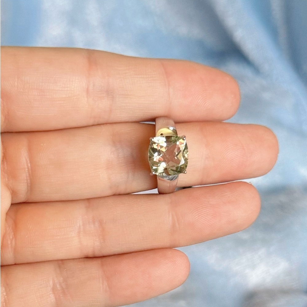 Beautiful Green Amethyst Ring